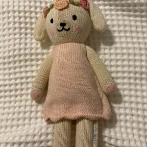 Cuddle + Kind Knit Doll with Pink Dress Charlotte
